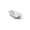 60" x 30" alcove Heated BubbleMassage(TM) air bath with whirlpool, left drain