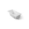 60" x 30" alcove Heated BubbleMassage(TM) air bath with whirlpool, right drain