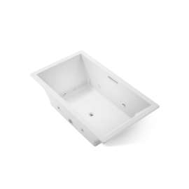 72" x 42" drop-in heated whirlpool bath