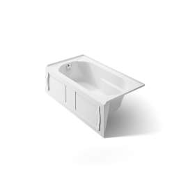 60" x 32" alcove bath, left drain