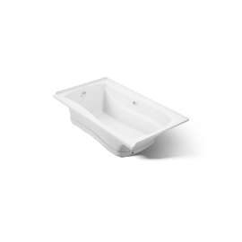 66" x 36" alcove Heated BubbleMassage(TM) air bath with Bask(R) heated surface, left drain