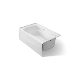 60" x 36" alcove Heated BubbleMassage(TM) air bath with Bask(R) heated surface, right drain