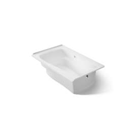 60" x 36" alcove Heated BubbleMassage(TM) air bath with Bask(R) heated surface, right drain