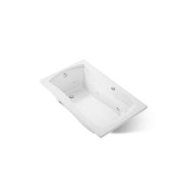60" x 36" drop-in whirlpool bath with Bask(R) heated surface