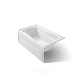 60" x 36" alcove bath, left drain