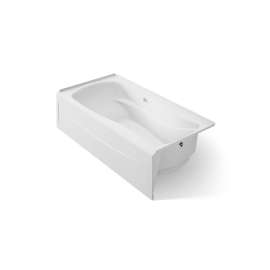 72" x 36" alcove Heated BubbleMassage(TM) air bath with Bask(R) heated surface, right drain