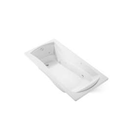 72" x 36" drop-in heated whirlpool bath