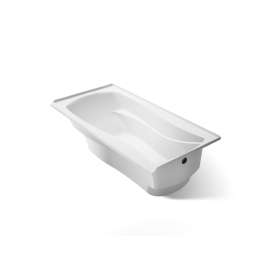 72" x 36" alcove bath, right drain
