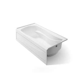 72" x 36" alcove bath, right drain