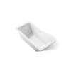 66" x 32" drop-in bath with Bask(R) heated surface