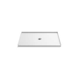 48" x 36" alcove shower base, center drain