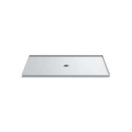 66" x 36" alcove shower base, center drain