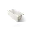 60" x 30" alcove bath right drain