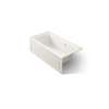 60" x 30" integral apron Heated BubbleMassage(TM) air bath with Bask(R) heated surface and left-hand drain