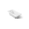60" x 30" alcove Heated BubbleMassage(TM) air bath with Bask(R) heated surface, left drain