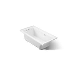 60" x 30" alcove Heated BubbleMassage(TM) air bath with Bask(R) heated surface, left drain