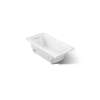 60" x 30" alcove whirlpool bath, left drain