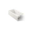 60" x 30" alcove whirlpool bath with Bask(R) heated surface, left drain