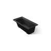 60" x 30" alcove heated whirlpool bath, right drain