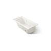 60" x 30" alcove whirlpool bath with Bask(R) heated surface, right drain