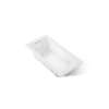 60" x 30" drop-in whirlpool bath with Bask(R) heated surface