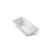 60" x 30" drop-in whirlpool bath with Bask(R) heated surface