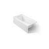 60" x 30" alcove Heated BubbleMassage(TM) air bath and whirlpool, left drain