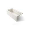 66" x 32" alcove bath, left drain