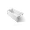 66" x 32" alcove bath with Bask(R) heated surface, left drain