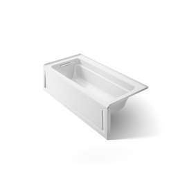 66" x 32" alcove bath with Bask(R) heated surface, left drain