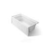 66" x 32" alcove bath with Bask(R) heated surface, right drain