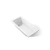 66" x 32" drop-in bath with Bask(R) heated surface