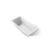 66" x 32" drop-in bath with Bask(R) heated surface