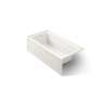 66" x 32" alcove Heated BubbleMassage(TM) air bath, left drain