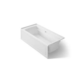 66" x 32" alcove Heated BubbleMassage(TM) air bath with Bask(R) heated surface, right drain