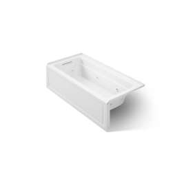 66" x 32" alcove heated whirlpool, left hand