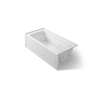 66" x 32" alcove Heated BubbleMassage(TM) air bath and whirlpool, right drain