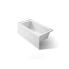 60" x 30" alcove bath, left drain