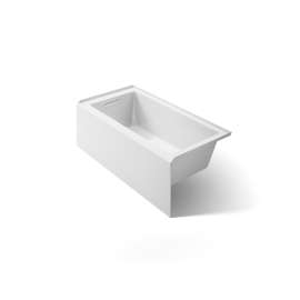 60" x 30" alcove bath, left drain