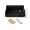 35-3/4" undermount single-bowl farmhouse workstation kitchen sink