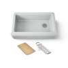 35-3/4" undermount single-bowl farmhouse workstation kitchen sink