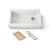 35-3/4" undermount single-bowl farmhouse workstation kitchen sink