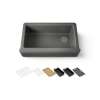 35-3/4" undermount single-bowl farmhouse workstation kitchen sink