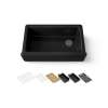 35-3/4" undermount single-bowl farmhouse workstation kitchen sink