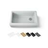 35-3/4" undermount single-bowl farmhouse workstation kitchen sink