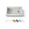 35-3/4" undermount single-bowl farmhouse workstation kitchen sink