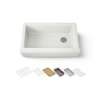 35-3/4" undermount single-bowl farmhouse workstation kitchen sink
