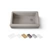 35-3/4" undermount single-bowl farmhouse workstation kitchen sink