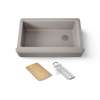 35-3/4" undermount single-bowl farmhouse workstation kitchen sink