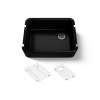 28" undermount single-bowl farmhouse kitchen sink